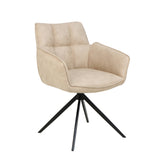 Chaise de salle à manger Leon - Microfibre beige